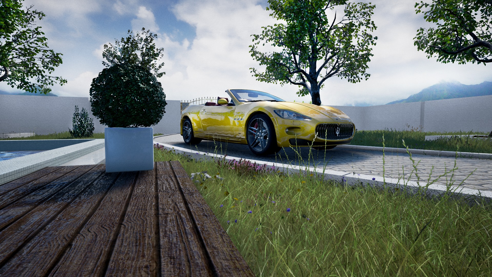 Unreal Engine Screenshot 02 Maserati Gelb
