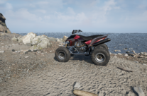 Virtual Reality-Scene: Quad-Bike In Shore-Environment 2 (Unreal Engine)